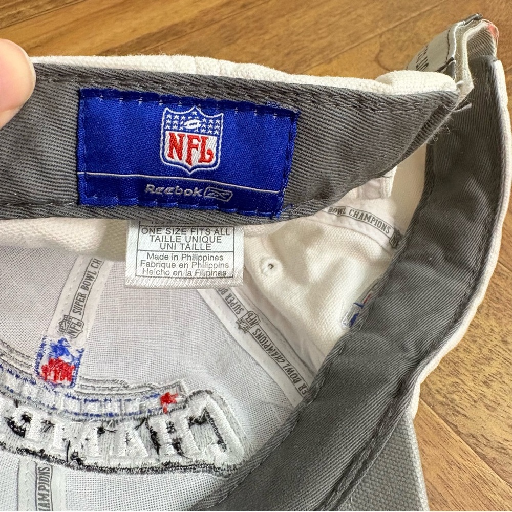 Reebok Gray White Champion Hat Steelers 2006 Super Bowl Superbowl football nfl - Picture 7 of 8